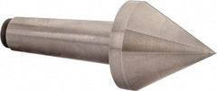 Riten - 3-1/2" Head Diam, Hardened Tool Steel Pipe Nose Point Solid Dead Center - 5MT Morse Taper, 3-1/2" Point Diam, 3.017" Point Length, 4.03" OAL - Exact Industrial Supply