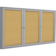 Ghent - Cork Bulletin Boards Style: Enclosed Cork Bulletin Boards Color: Natural Cork - Exact Industrial Supply