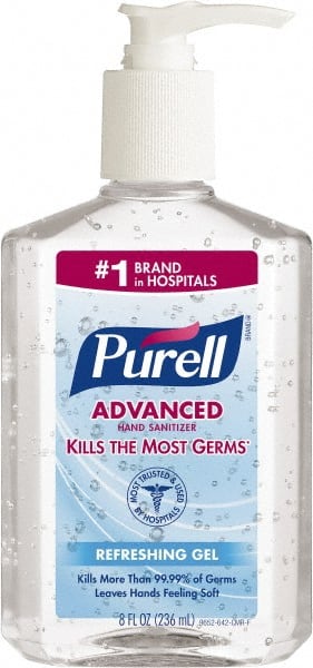 PURELL - 8 oz Pump Bottle Gel Hand Sanitizer - Exact Industrial Supply