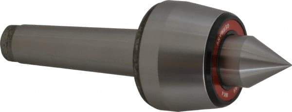 Rohm - MT4 Taper Shank, 2.755" Head Diam 800 Lb Capacity Live Center - 3,800 Max RPM, 2-3/32" Head Length, 1.2598" Point Diam, 1.614" Point Len, 1,760 Lb Max Workpc, 4.035" OAL, Standard Point - Exact Industrial Supply