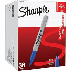 Sharpie - Markers & Paintsticks Type: Permanent Color: Blue - Exact Industrial Supply