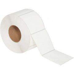 Value Collection - Pack of 4 Rolls, 1,500 Labels per Roll, 4" x 4" White Matte Coated Facestock Thermal Labels - Exact Industrial Supply