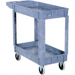 Vestil - 550 Lb Capacity, 17" Wide x 39-1/2" Long x 28" High Bin Cart - 2 Shelf, Plastic - Exact Industrial Supply