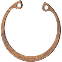 Rotor Clip - 1-9/16" Bore Diam, Beryllium Copper Internal Snap Retaining Ring - Exact Industrial Supply