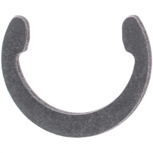 Rotor Clip - 7/8" Shaft Diam, 0.789" Groove Diam, Spring Steel External C Style Retaining Ring - Exact Industrial Supply