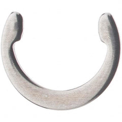 Rotor Clip - 5/32" Shaft Diam, 0.135" Groove Diam, Stainless Steel External C Style Retaining Ring - Exact Industrial Supply