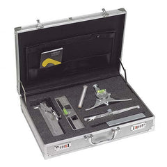 Jackson Safety - Layout & Setup Kits Type: Accessory Kit Contents: #1 Curvo-Mark Marker; #7 Centering Head; #8 Pro-Mag Level; Standard Radius Marker; Square Soap Stone & Holder; Loackable Metal Carrying Case - Exact Industrial Supply