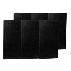 Wall Control - 96" Wide x 32" High Peg Board Storage Board - 6 Panels, Metal, Black - Exact Industrial Supply