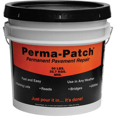 Perma-Patch - Drywall & Hard Surface Compounds Type: Permanent Asphalt Patch Material Color: Black - Exact Industrial Supply