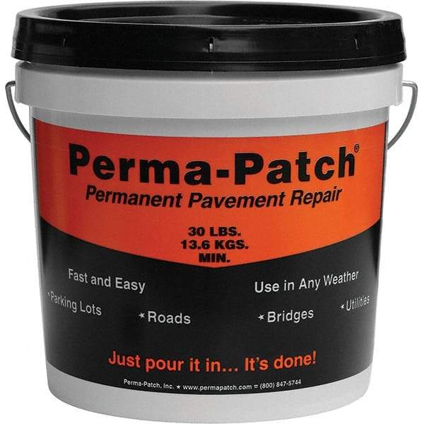 Perma-Patch - Drywall & Hard Surface Compounds Type: Permanent Asphalt Patch Material Color: Black - Exact Industrial Supply