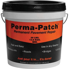 Perma-Patch - Drywall & Hard Surface Compounds Type: Permanent Asphalt Patch Material Color: Black - Exact Industrial Supply