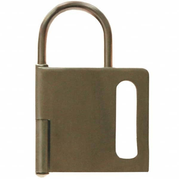 Brady - Lockout Hasps Hasp Type: Hinged Jaw Type: Single Jaw - Exact Industrial Supply