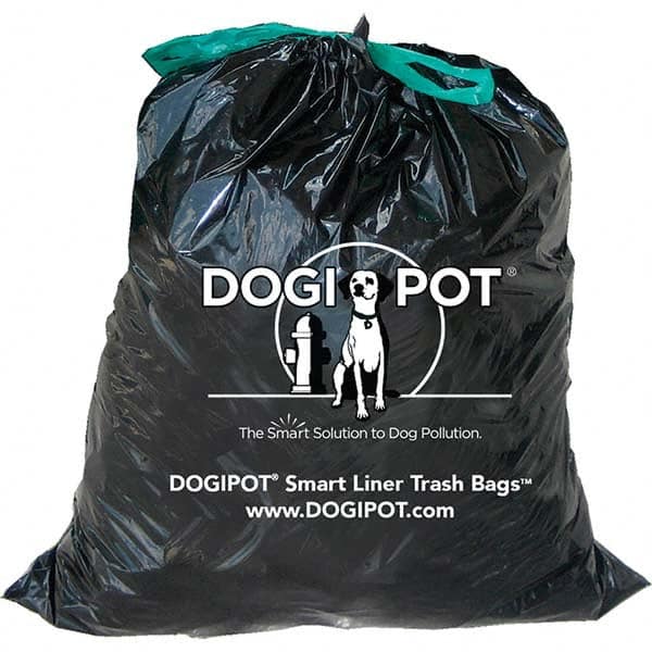 DOGIPOT - 1 50-Piece 10 Gal HDPE Plastic Trash Bags/Liners - Exact Industrial Supply