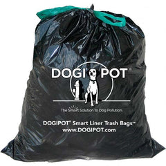 DOGIPOT - 1 50-Piece 10 Gal HDPE Plastic Trash Bags/Liners - Exact Industrial Supply