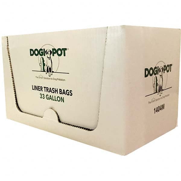 DOGIPOT - 1 25-Piece 33 Gal HDPE Plastic Trash Bags/Liners - Exact Industrial Supply