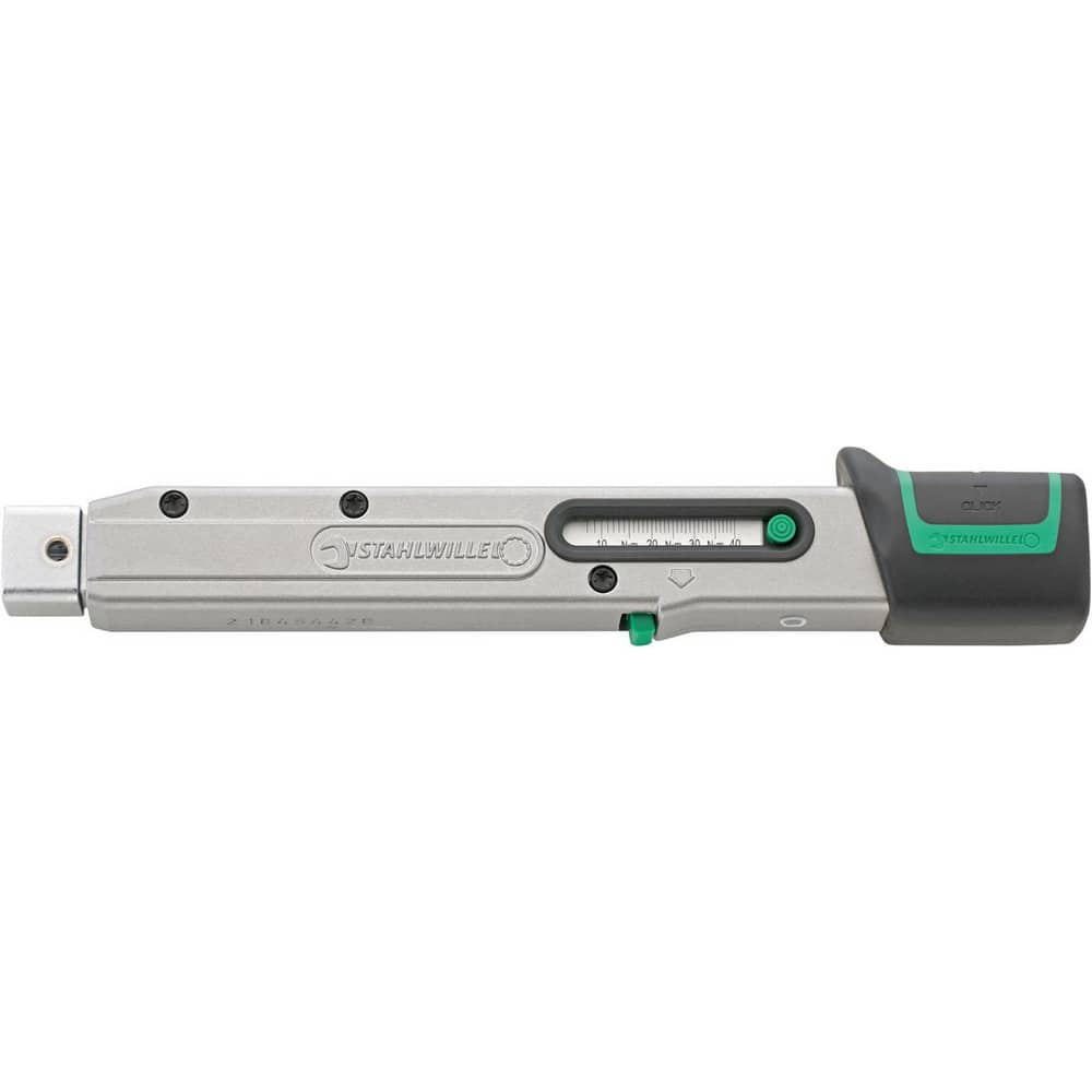 Torque Wrenches; Wrench Type: Torque; Drive Type: Rectangular Cavity; Torque Measurement Type: Nm; Minimum Torque (Nm): 8.000; Maximum Torque (Nm): 40.000; Overall Length (Decimal Inch): 8.8000; Head Type: Interchageable; Head Shape: Rectangular; Insulate