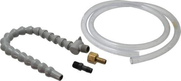 Graymills - 2 Piece, 60" Hose Length, 1/2" Nozzle Diam, 1/2" Hose ID, Coolant Hose Kit - For Flood-Type Coolant Systems - Exact Industrial Supply