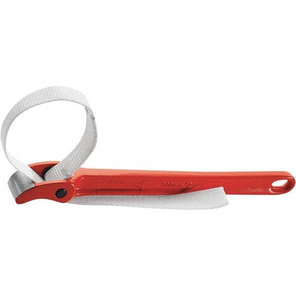 Rothenberger - 12" Max Pipe Capacity, 13-3/4" Long, Strap Wrench - 3" Actual OD, 16" Handle Length - Exact Industrial Supply
