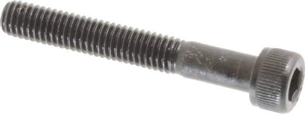 Value Collection - #10-32 UNF Hex Socket Drive, Socket Cap Screw - Alloy Steel, Black Oxide Finish, Partially Threaded, 1-3/8" Length Under Head - Exact Industrial Supply