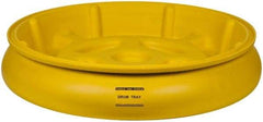 Eagle - 10 Gal Sump, 1,000 Lb Capacity, 1 Drum, Plastic Drum Tray - 6" High - Exact Industrial Supply