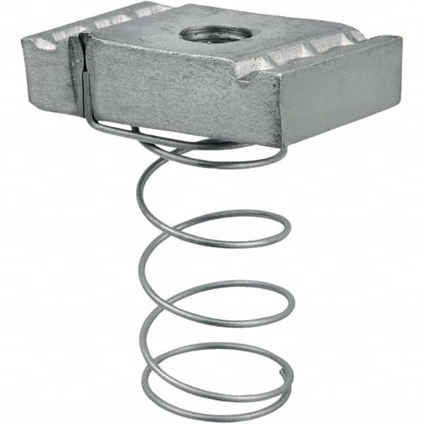 Thomas & Betts - Framing Channel & Strut Accessories Type: Spring Strut Nut For Use With: 1-1/2" Deep Channels - Exact Industrial Supply