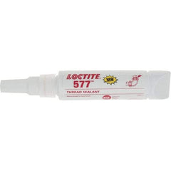 Loctite - 50 mL Tube, Yellow, Medium Strength Liquid Threadlocker - Series 577 - Exact Industrial Supply