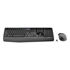 Logitech - Office Machine Supplies & Accessories; Office Machine/Equipment Accessory Type: Keyboard/Mouse ; For Use With: Windows XP; Vista; 7; 8 Operating Systems ; Contents: (1) AA Batteries; (2) AAA Batteries ; Color: Black - Exact Industrial Supply