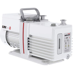 Welch - Rotary Vane-Type Vacuum Pumps; Horsepower: 0.5 ; Voltage: 115V ; Cubic Feet per Minute: 5.60 ; Length (Decimal Inch): 15.1000 ; Width (Decimal Inch): 6.1000 ; Height (Inch): 9.2 - Exact Industrial Supply