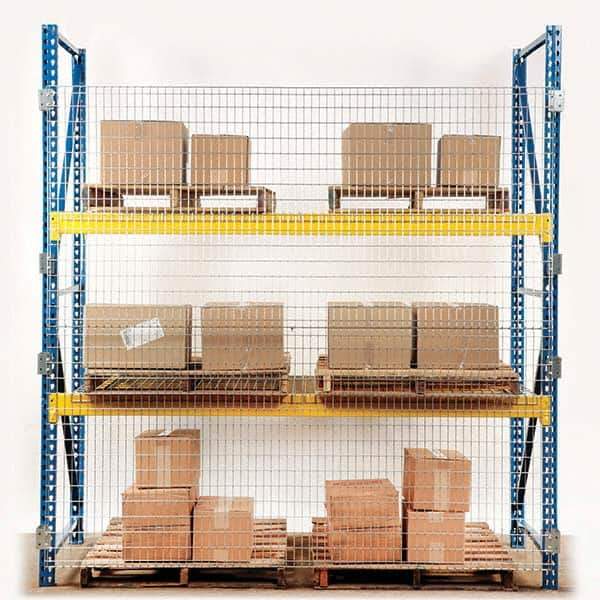 Folding Guard - Temporary Structure Partitions Type: Qwik Fence Pallet Rack Backing Height (Feet): 3 - Exact Industrial Supply