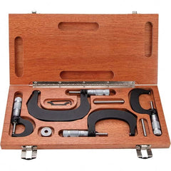 TESA Brown & Sharpe - Mechanical Outside Micrometer Sets Minimum Measurement (Inch): 0 Minimum Measurement (Decimal Inch): 0 - Exact Industrial Supply