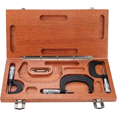 TESA Brown & Sharpe - Mechanical Outside Micrometer Sets Minimum Measurement (Inch): 0 Minimum Measurement (Decimal Inch): 0 - Exact Industrial Supply