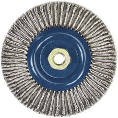 Norton - 6" OD, 5/8-11 Arbor Hole, Stringer Bead Stainless Steel Wheel Brush - Exact Industrial Supply