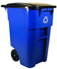 50 Gallon Brute Recycling Container with Lid - Exact Industrial Supply