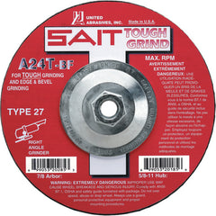 6X1/4X5/8-11 SAIT A24T C/O WHEEL - Exact Industrial Supply
