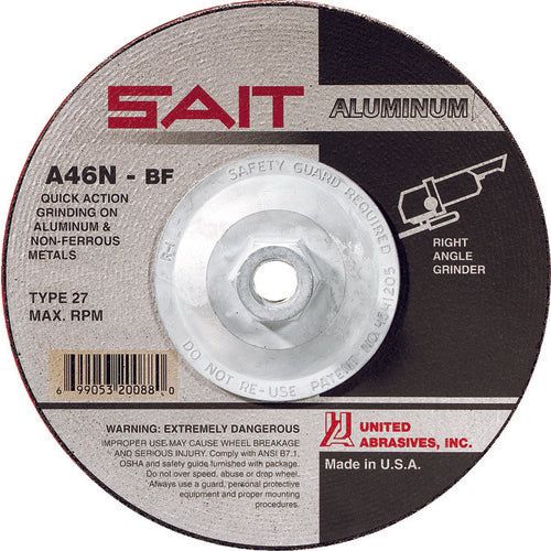 4-1/2X1/4X5/8-11 ALUM GRINDING WHL - Exact Industrial Supply