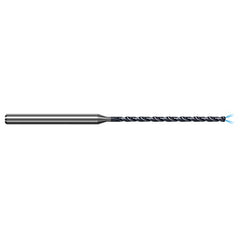 3 mm Dia. × 4 mm Shank × 65 mm Flute Length × 100 mm OAL, 20xD, 140°, AlTiN, 2xD Flute, Coolant Thru, Round Solid Carbide Drill - Exact Industrial Supply