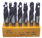 13 Pc. HSS Reduced Shank Drill Set - Exact Industrial Supply
