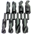 8 Pc. HSS Reduced Shank Drill Set - Exact Industrial Supply