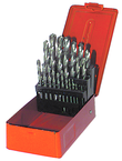25 Pc. 1mm - 13mm by .5mm Cobalt Surface Treated Jobber Drill Set - Exact Industrial Supply