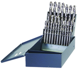 26 Pc. A - Z Letter Size Cobalt Bronze Oxide Screw Machine Drill Set - Exact Industrial Supply