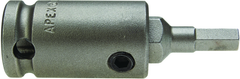 #SZ-23 - 1/2" Square Drive - 5/16" M Hex - 2-1/2" Overall Length SAE Bit - Exact Industrial Supply