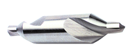 Size 10; 3/8 Drill Dia x 3-3/4 OAL 60° HSS Combined Drill & Countersink - Exact Industrial Supply