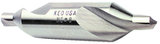 #8 x 3-1/2 OAL 60° HSS Combined Drill & Countersink-TiN Coated - Exact Industrial Supply
