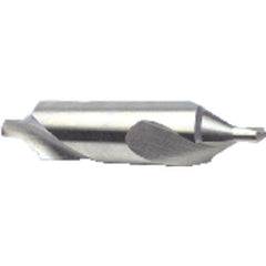 #2 × 2″ OAL 60 Degree Carbide Plain Combined Drill and Countersink Uncoated - Exact Industrial Supply