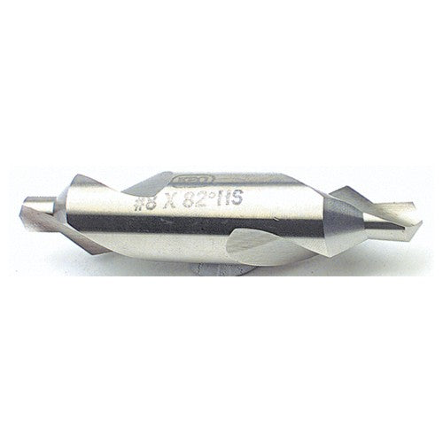 #6 × 3″ OAL 90 Degree HSS Plain Combined Drill and Countersink Uncoated - Exact Industrial Supply