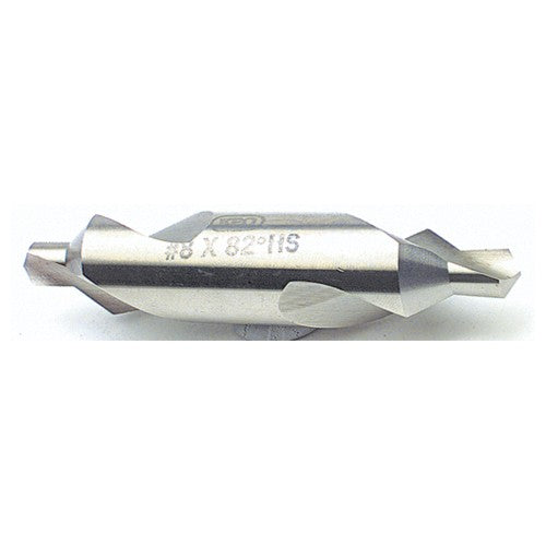 #3 × 2″ OAL 82 Degree HSS Plain Combined Drill and Countersink Uncoated - Exact Industrial Supply