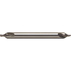 #1 × 4″ OAL 60 Degree HSS Long Combined Drill and Countersink Uncoated - Exact Industrial Supply