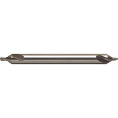 #3 × 5″ OAL 60 Degree HSS Long Combined Drill and Countersink Uncoated - Exact Industrial Supply