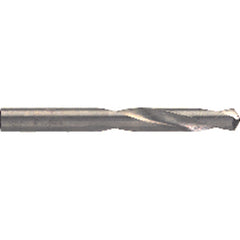 #40 Dia. × 0.098″ Shank × 1″ Flute Length × 2″ OAL, 5XD, 118°, Uncoated, 2 Flute, External Coolant, Round Solid Carbide Drill - Exact Industrial Supply