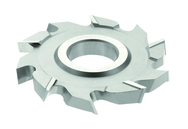 6 x 3/8 x 1-1/4 - HSS - Staggered Tooth Side Milling Cutter-AL - 16T - Uncoated - Exact Industrial Supply